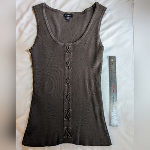 Le Chateau - knit tank with lace detail